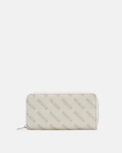 Zip wallet with all-over logo