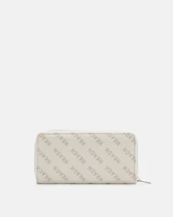 Zip wallet with all-over logo